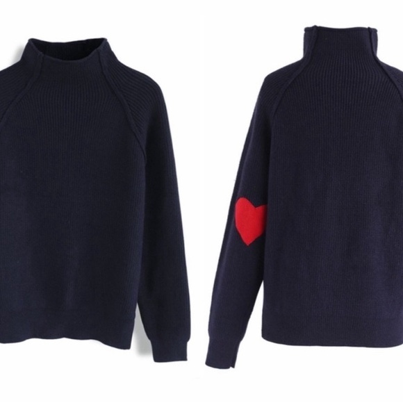 Chicwish Heart Sweater - Picture 3 of 6
